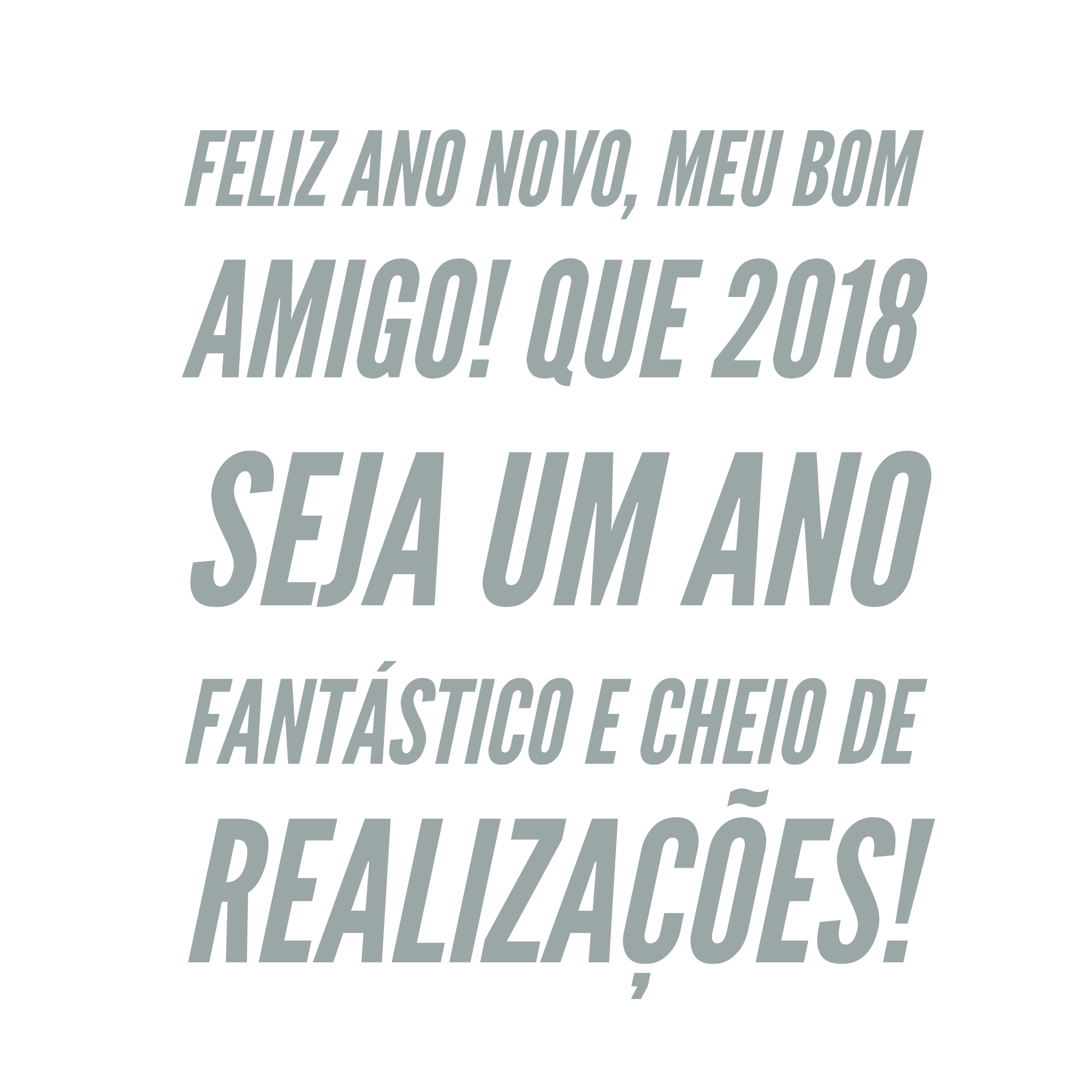 Feliz Ano Novo meu bom amigo